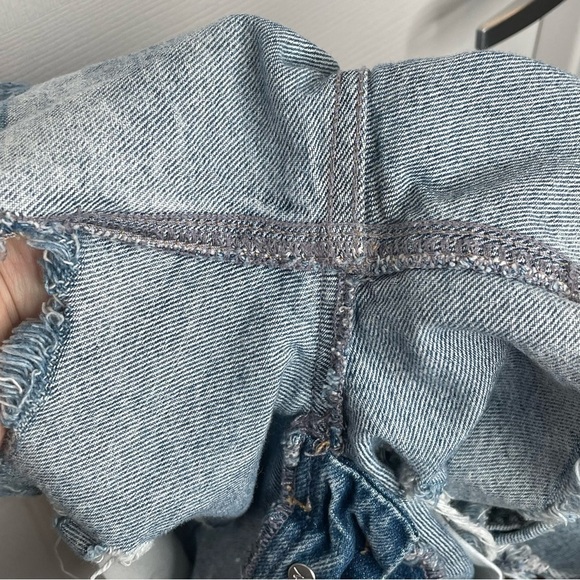 We The Free Maggie Mid Rise Distressed Short in Kiss Me Wash Boho Bohemian 25 - Picture 11 of 15